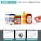 Sorbus Clear Organizing Bins on Wheels with Removable Dividers Set